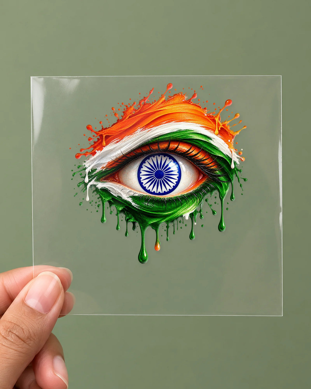 Nazar-e-Hind hard surface patch on clear film