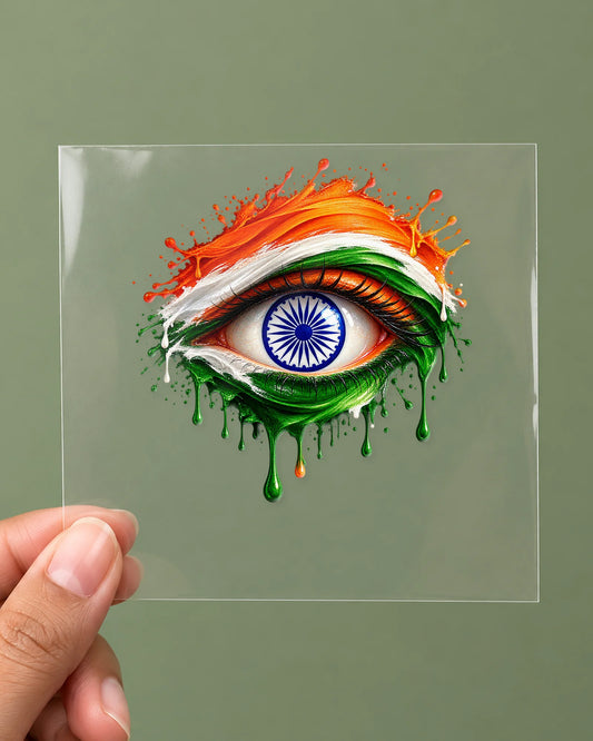 Nazar-e-Hind hard surface patch on clear film