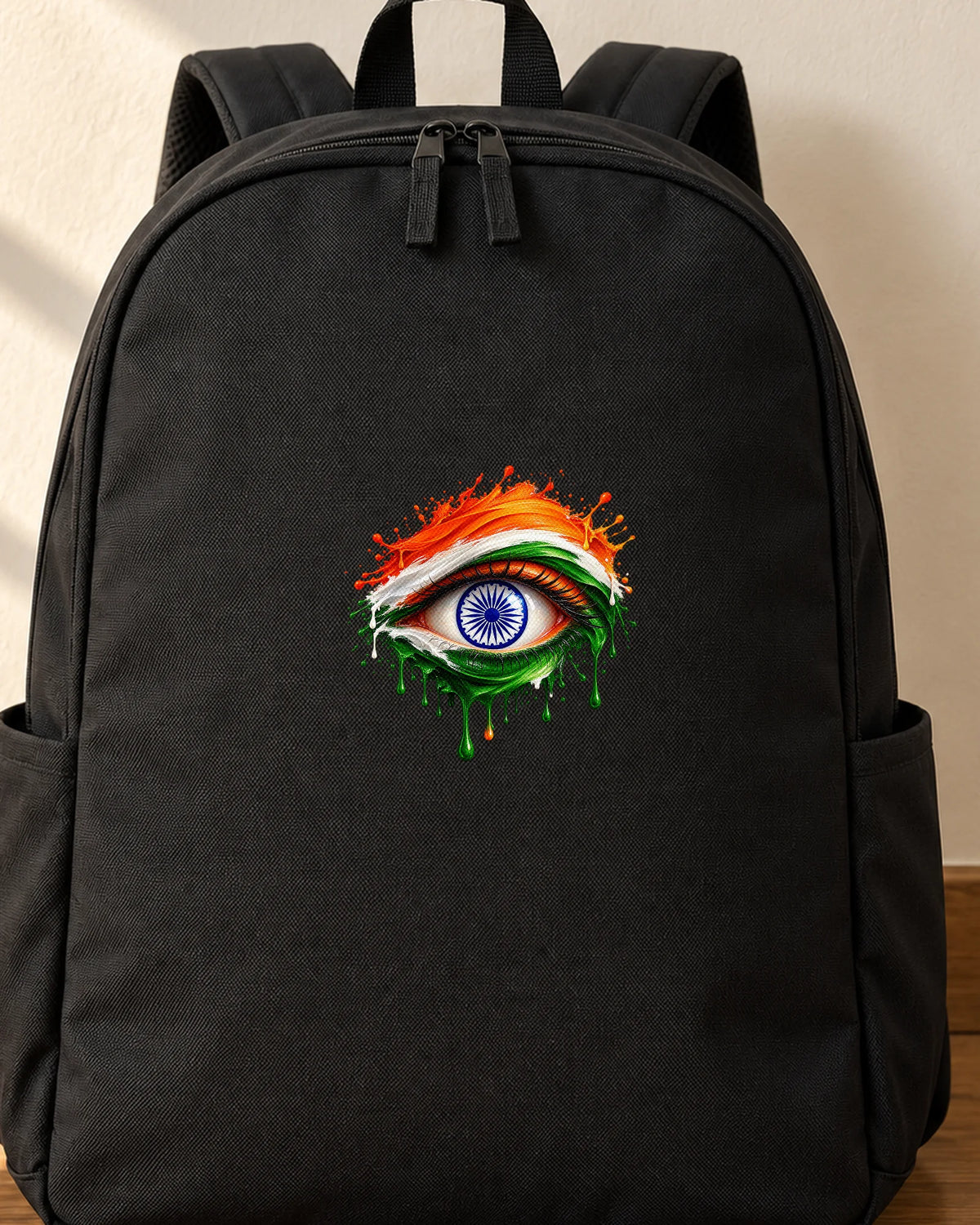 Nazar-e-Hind iron-on patch on clothes