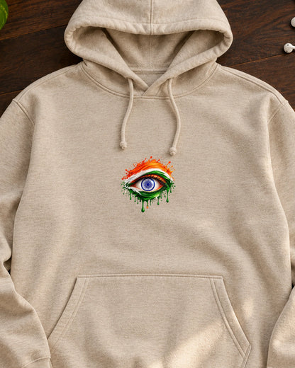 Nazar-e-Hind iron-on patch on clothes
