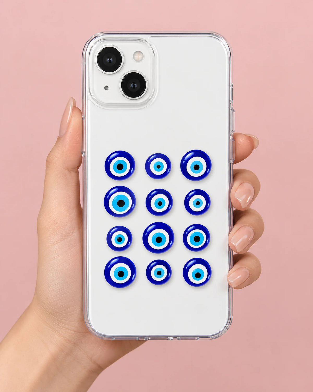 Nazar Pattern phone makeover pack on a phone case
