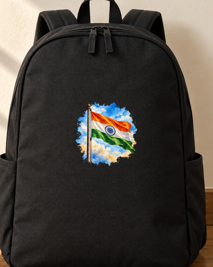 Neel Gagan Tiranga iron-on patch on clothes