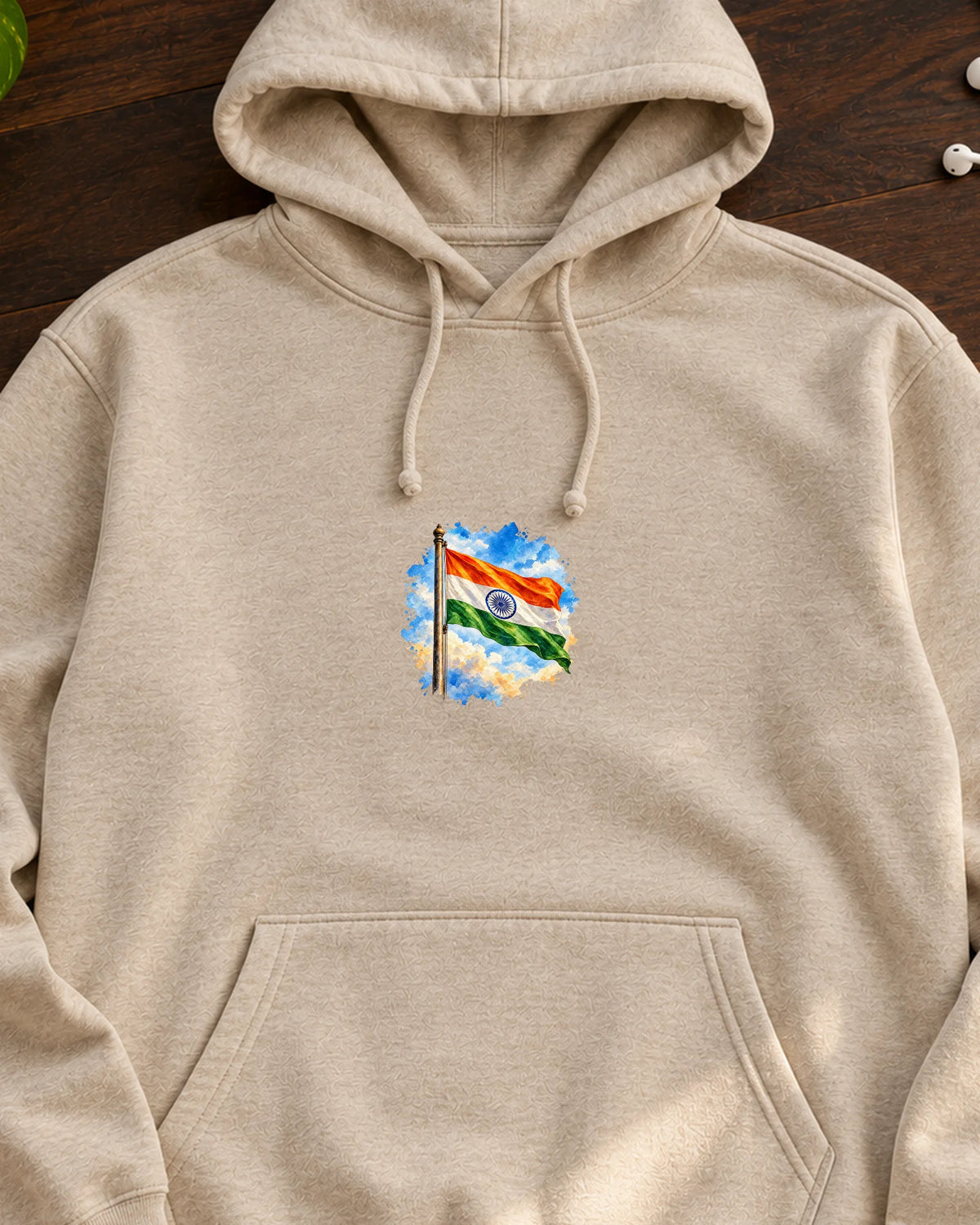 Neel Gagan Tiranga iron-on patch on clothes