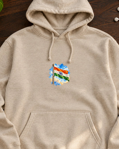 Neel Gagan Tiranga iron-on patch on clothes