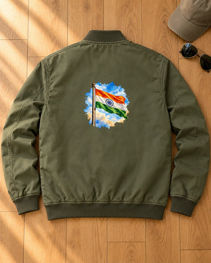 Neel Gagan Tiranga iron-on patch on clothes