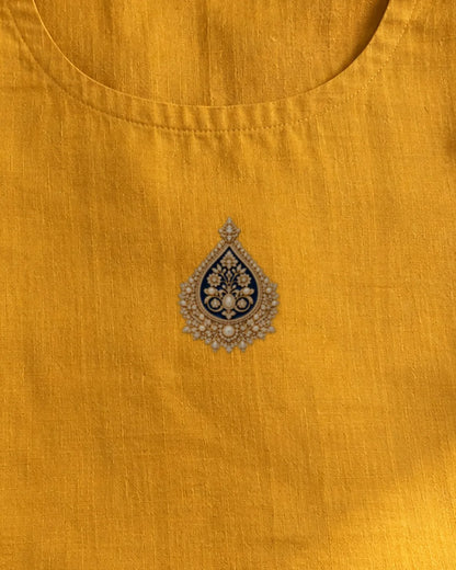 Neelam Buta embroidery-look iron-on patch | Thread Theory