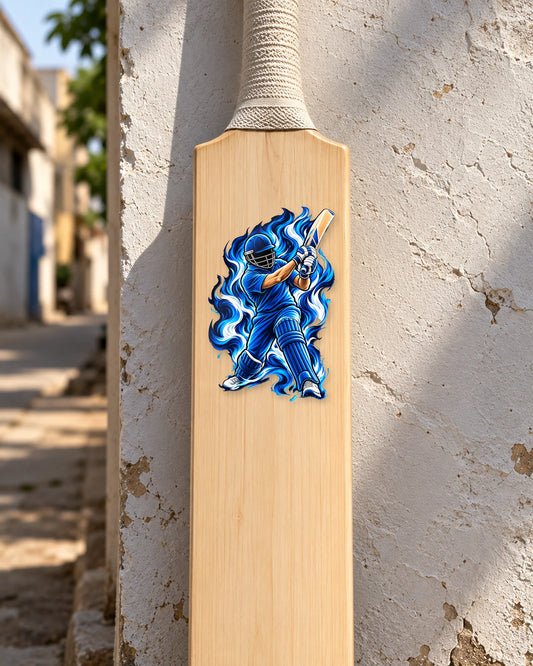 Neeli Lehar cricket bat patch on a bat