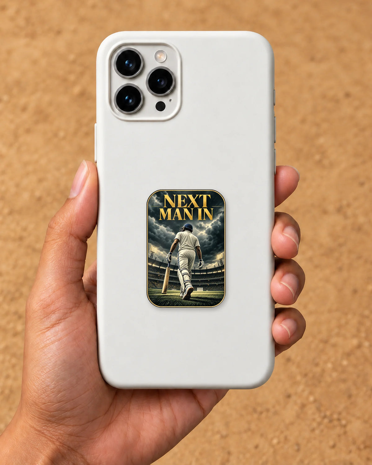 Next Man In hard surface patch mockup