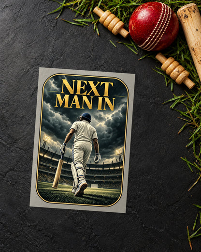 Next Man In iron-on patch transfer