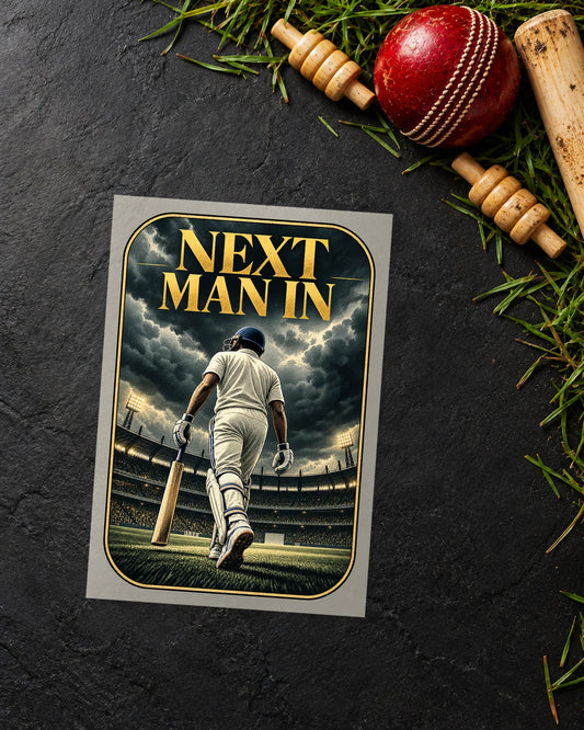 Next Man In iron-on patch transfer