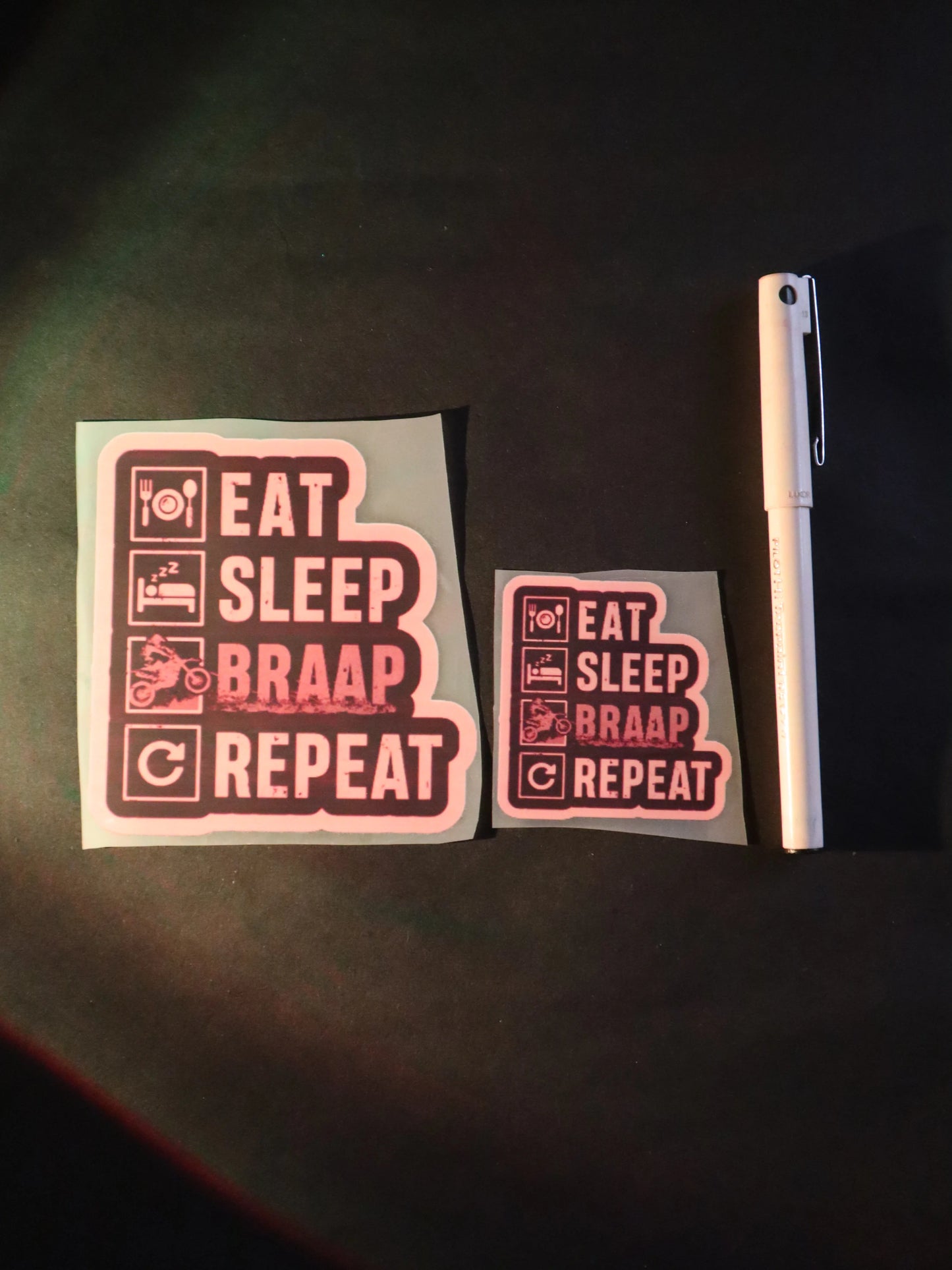 Eat Sleep Braap Repeat | Iron-on Patch | Rider's Creed