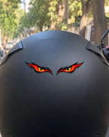Night Eyes bike patch on a helmet