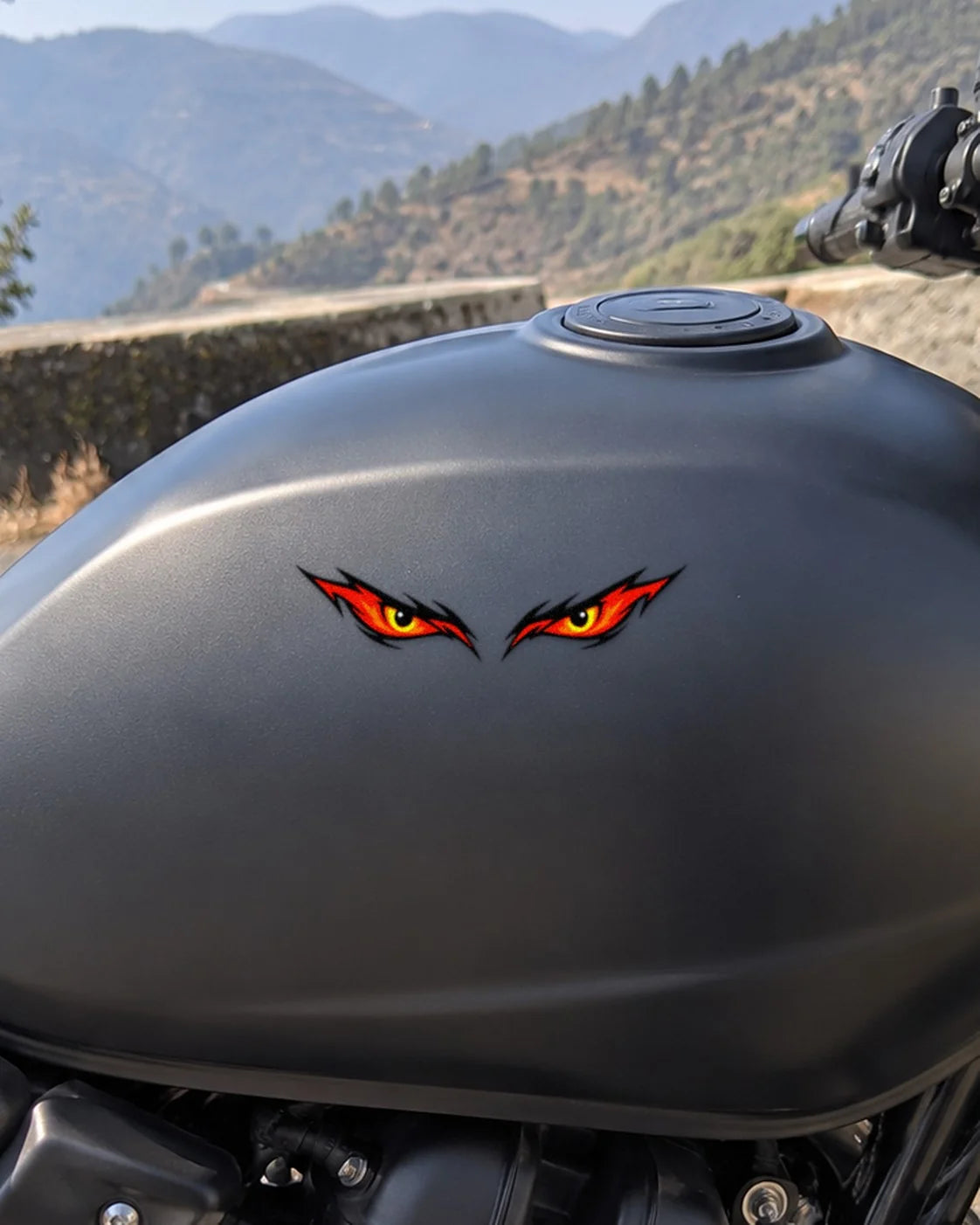 Night Eyes bike patch on a bike
