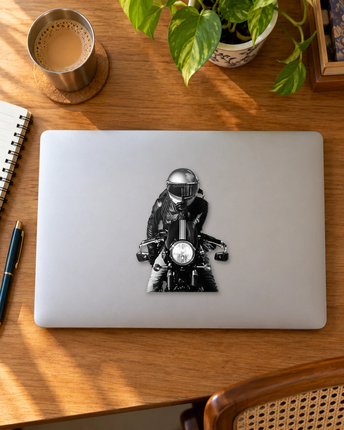 Night Rider sticker mockup
