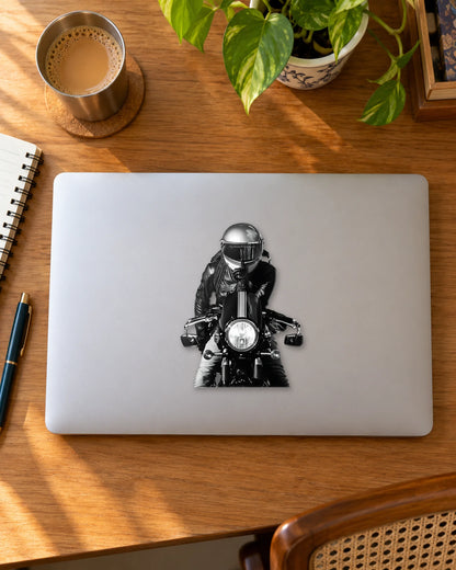 Night Rider sticker mockup