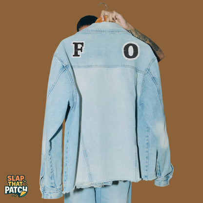 Rustic Type | Iron-on Patch | Alphabet Sticker (Uppercase)