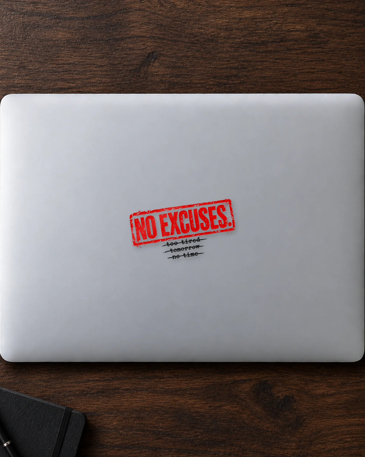 No Excuses hard surface patch mockup
