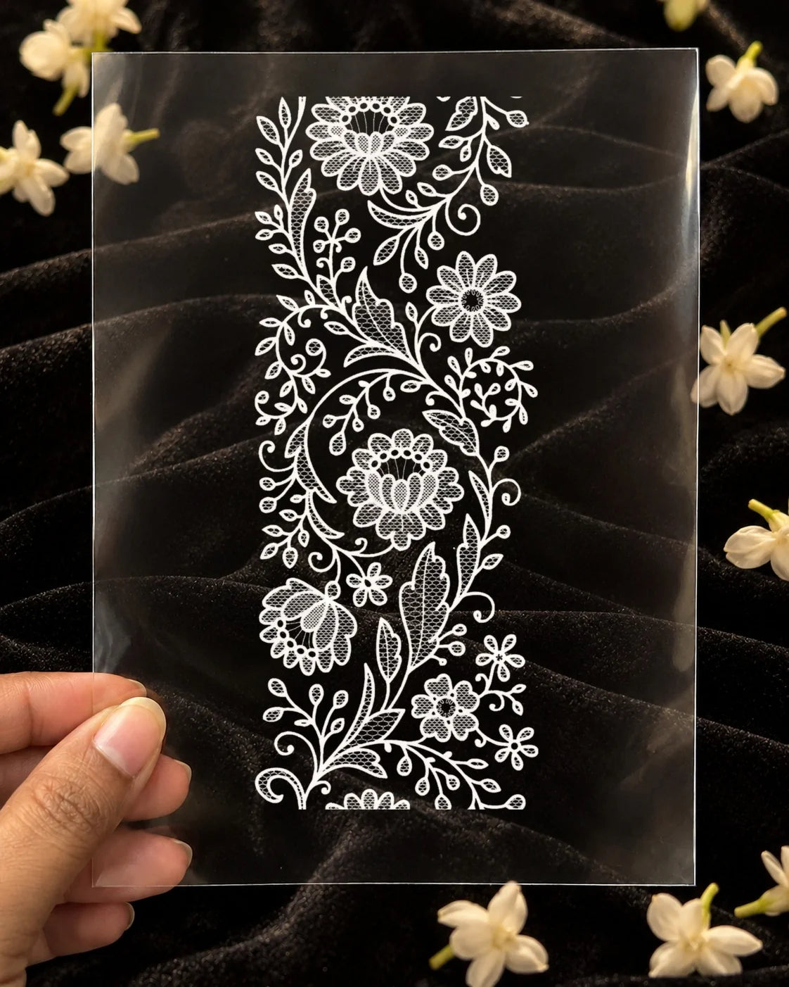 Noor-e-Gul embroidery-look iron-on patch | Thread Theory