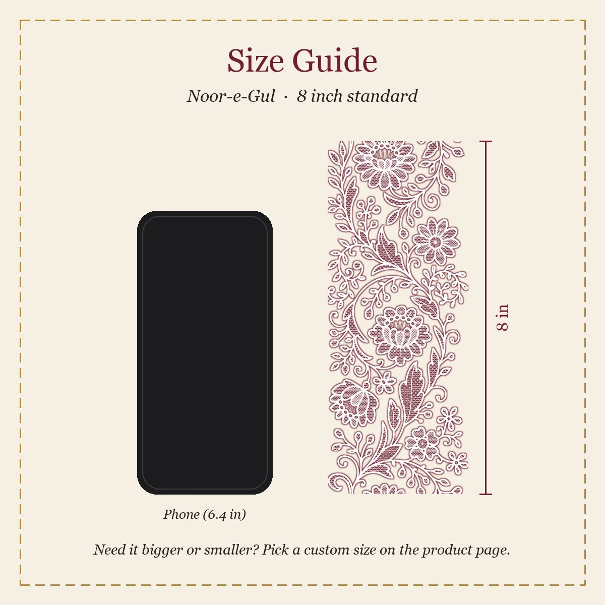 Noor-e-Gul embroidery-look iron-on patch | Thread Theory