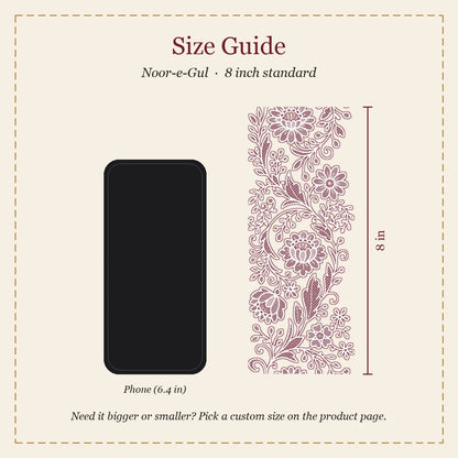 Noor-e-Gul embroidery-look iron-on patch | Thread Theory