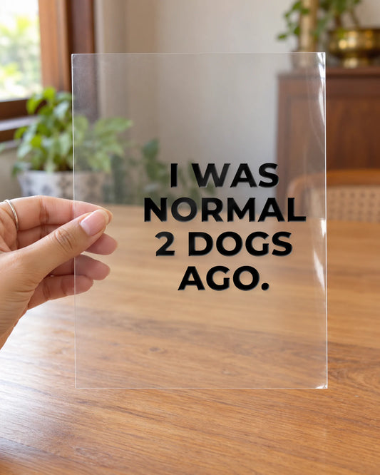 Normal 2 Dogs Ago hard surface patch on clear film