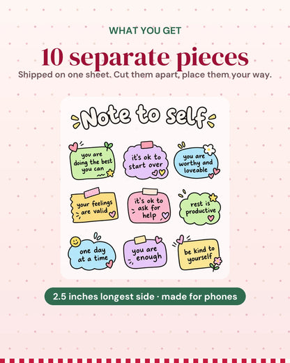 Note To Self: what you get