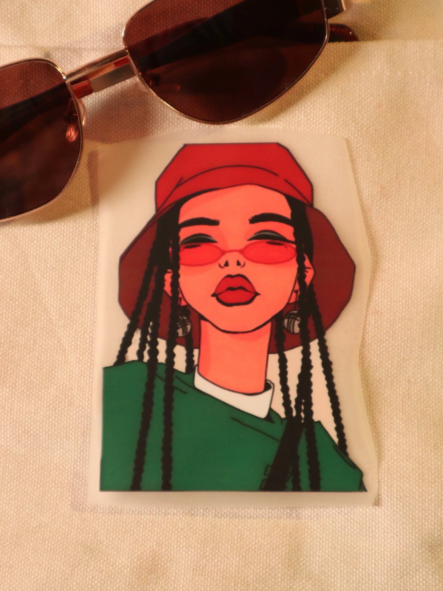 Braided Babe | Iron-on Patch | Girlie Pop