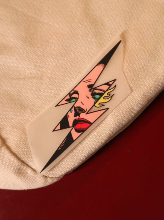 Lightning Gaze | Iron-on Patch | Girlie Pop
