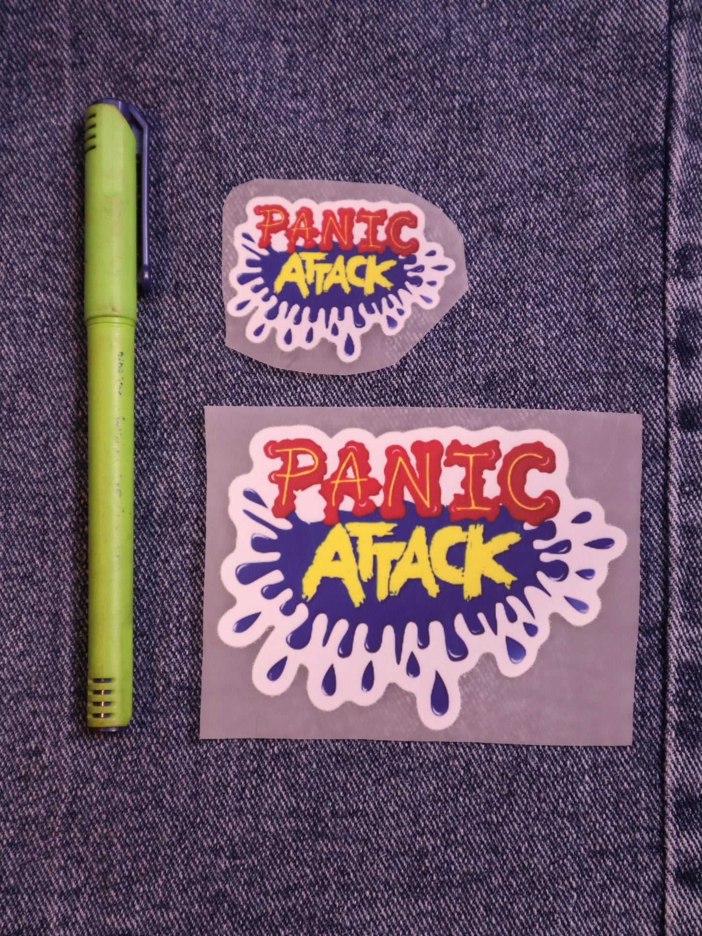 Panic Attack | Iron-on Patch | Moodvertising