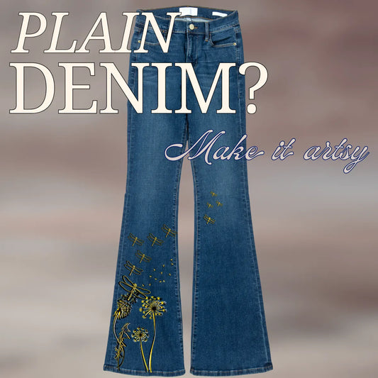 Dandelion Breeze | Denim Stories | Iron-On Patch Set