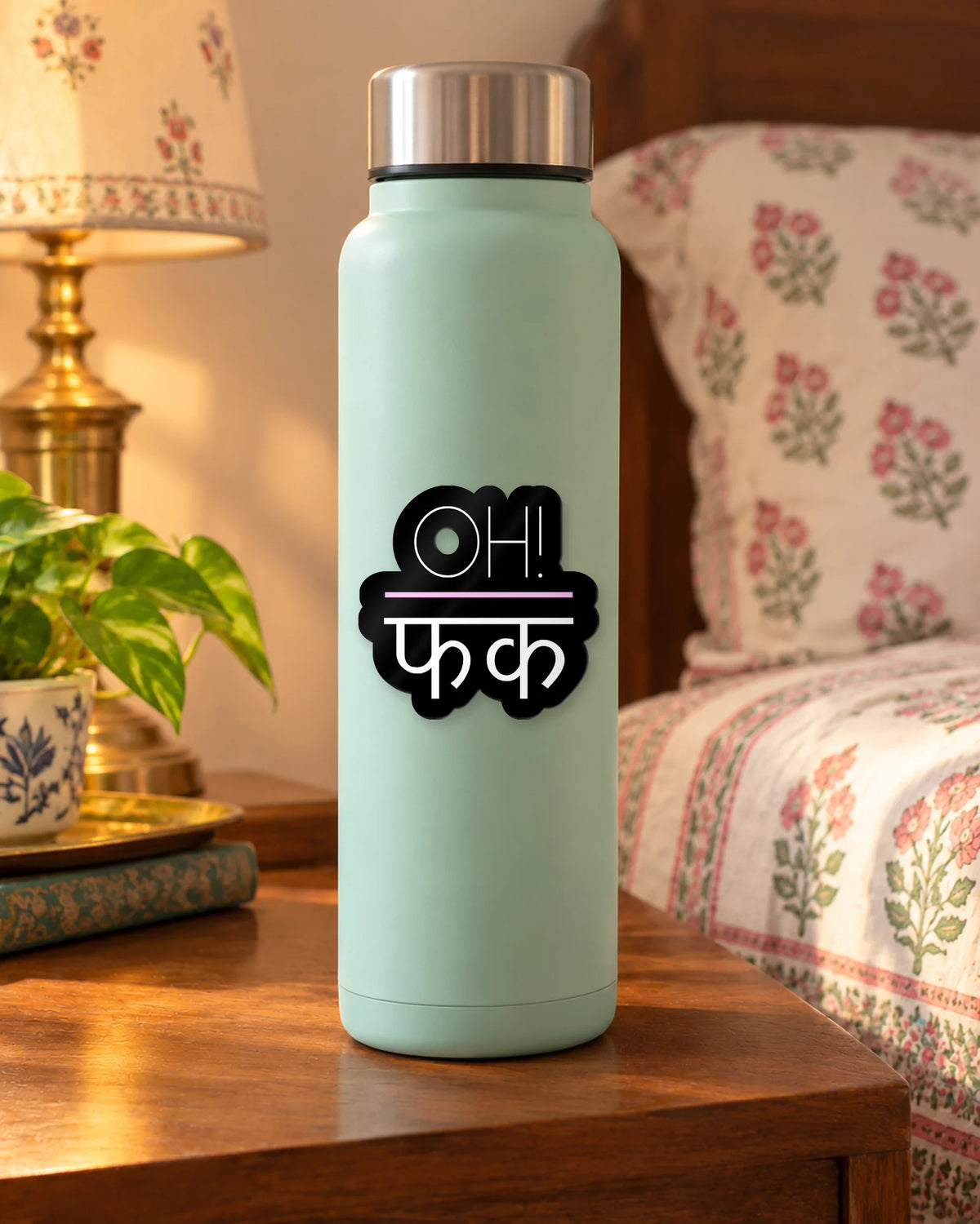 OH! फक sticker mockup