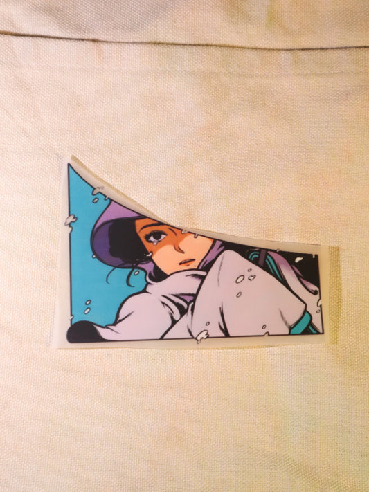 Snow Day Stare | Iron-on Patch | Girlie Pop