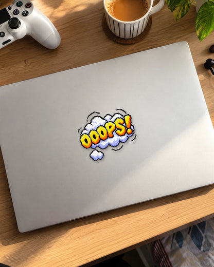 Ooops gamer patch on a laptop