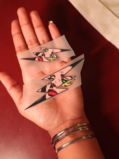 Lightning Gaze | Iron-on Patch | Girlie Pop
