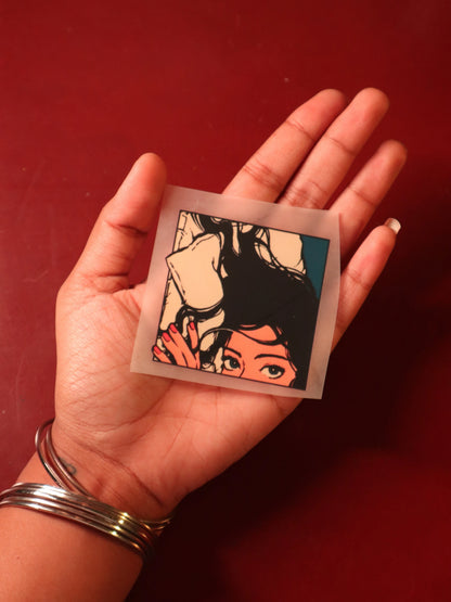 Peek-A-Mood | Iron-on Patch | Girlie Pop
