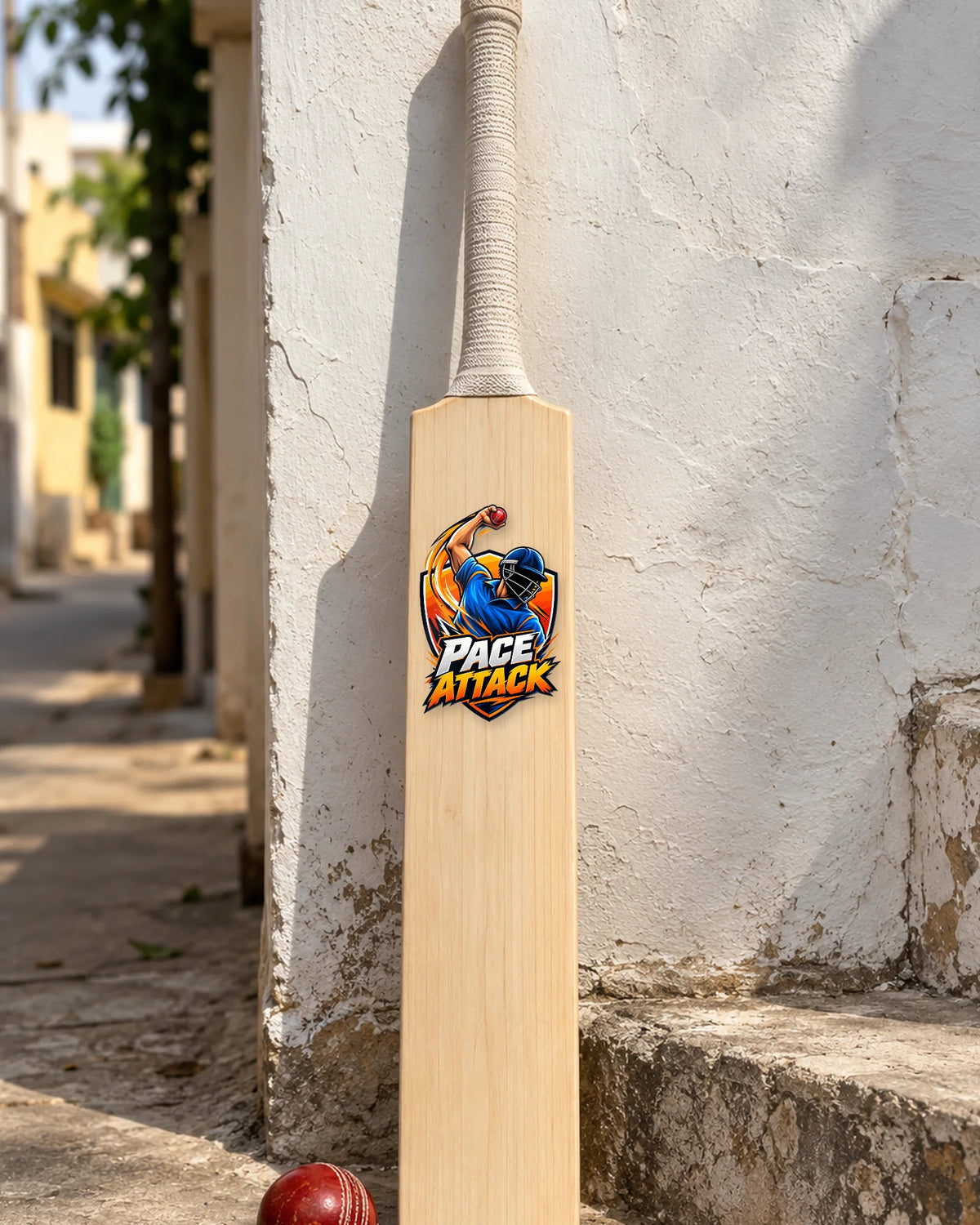 Pace Attack on a full cricket bat