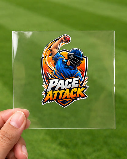 Pace Attack hard surface patch on clear film