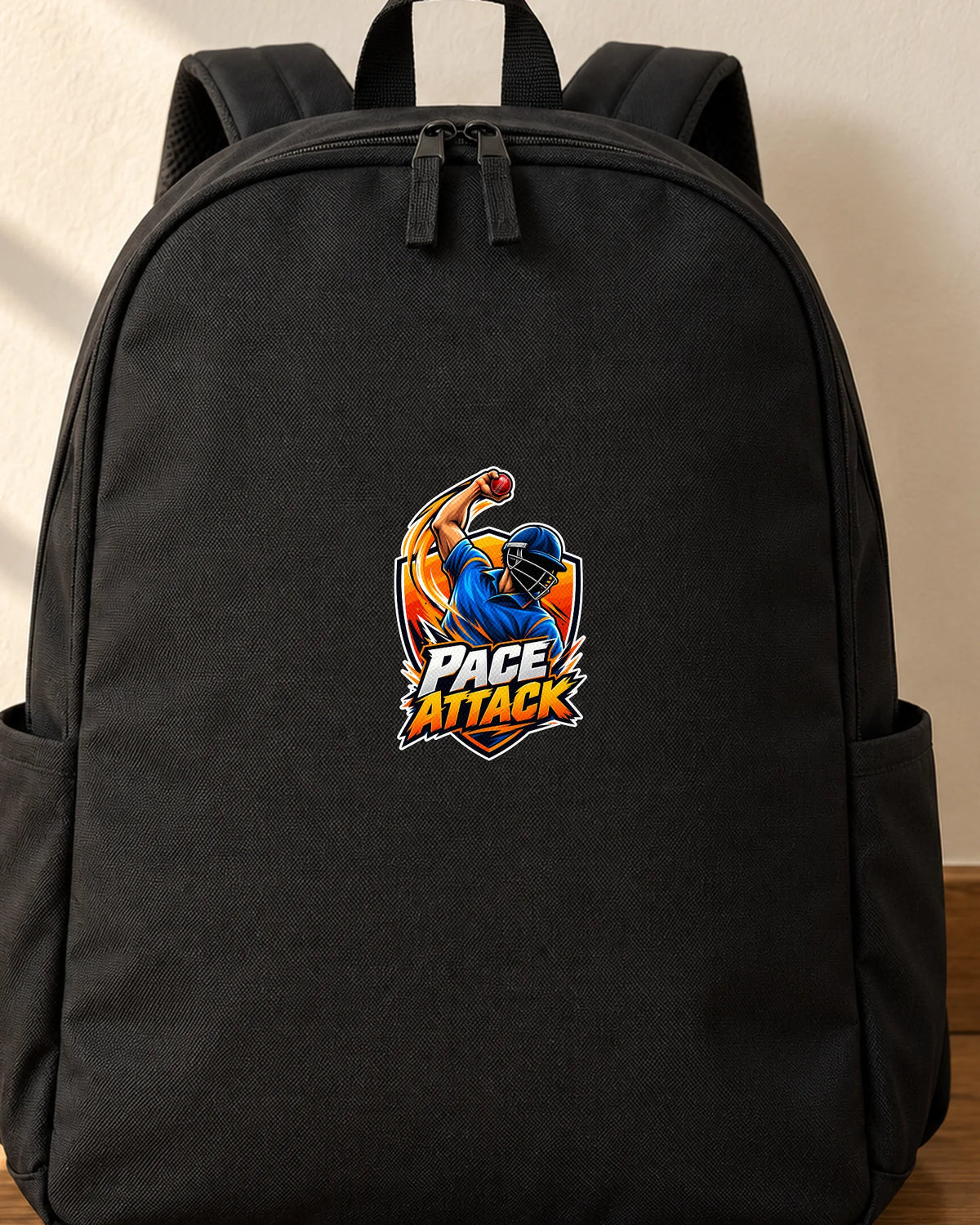 Pace Attack iron-on patch on clothes