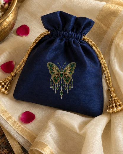 Panna Titli embroidery-look iron-on patch | Thread Theory