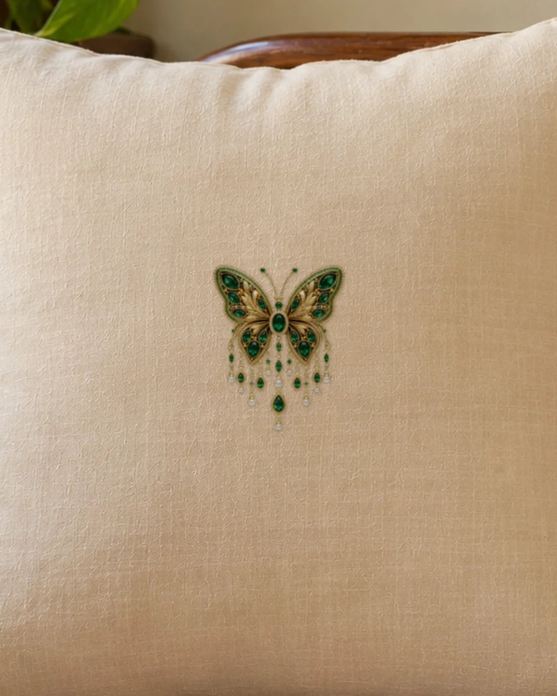 Panna Titli embroidery-look iron-on patch | Thread Theory