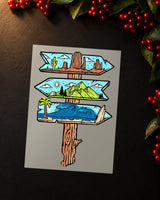 Panorama Post iron-on patch transfer