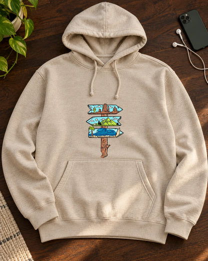 Panorama Post iron-on patch on clothes