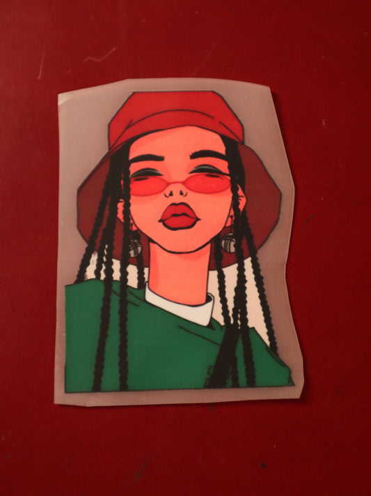 Braided Babe | Iron-on Patch | Girlie Pop