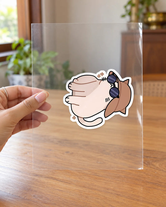 Pawparazzi Ready hard surface patch on clear film