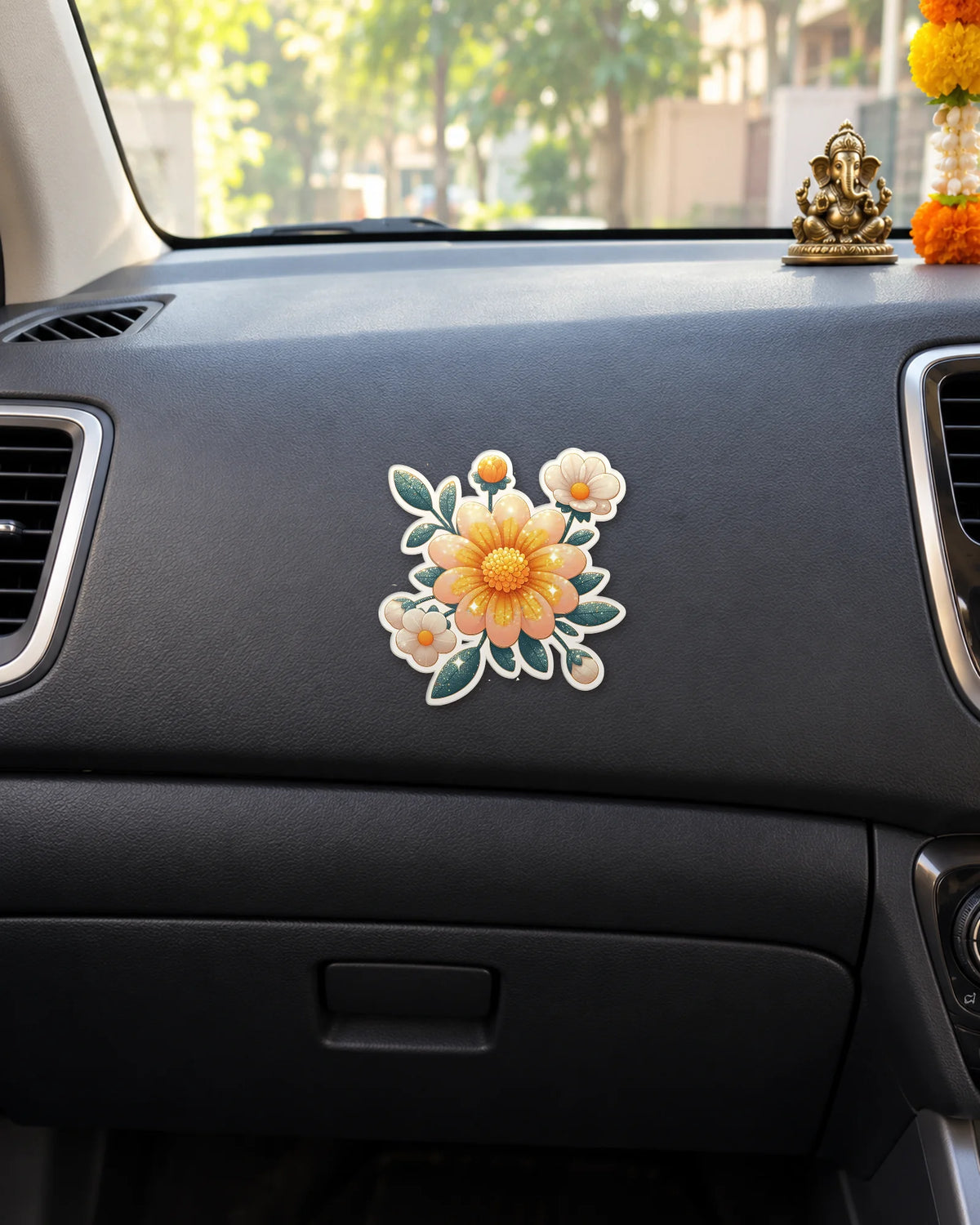 Peachy Bloom sticker mockup
