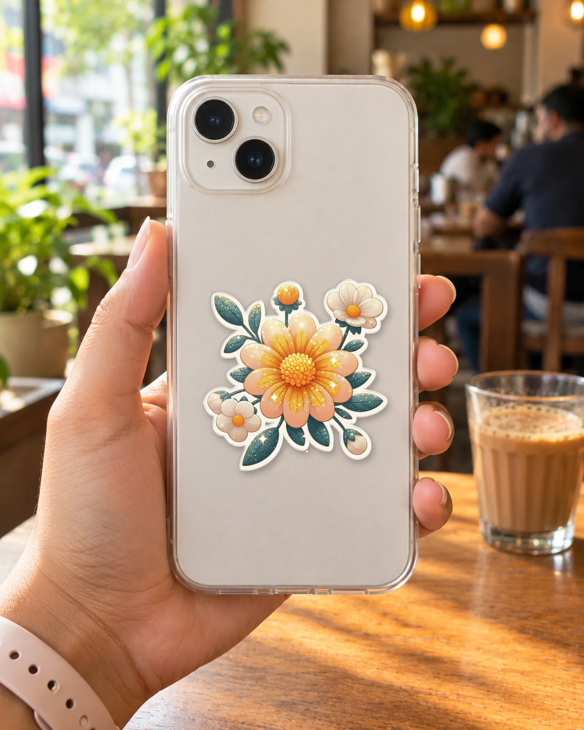 Peachy Bloom hard surface patch mockup