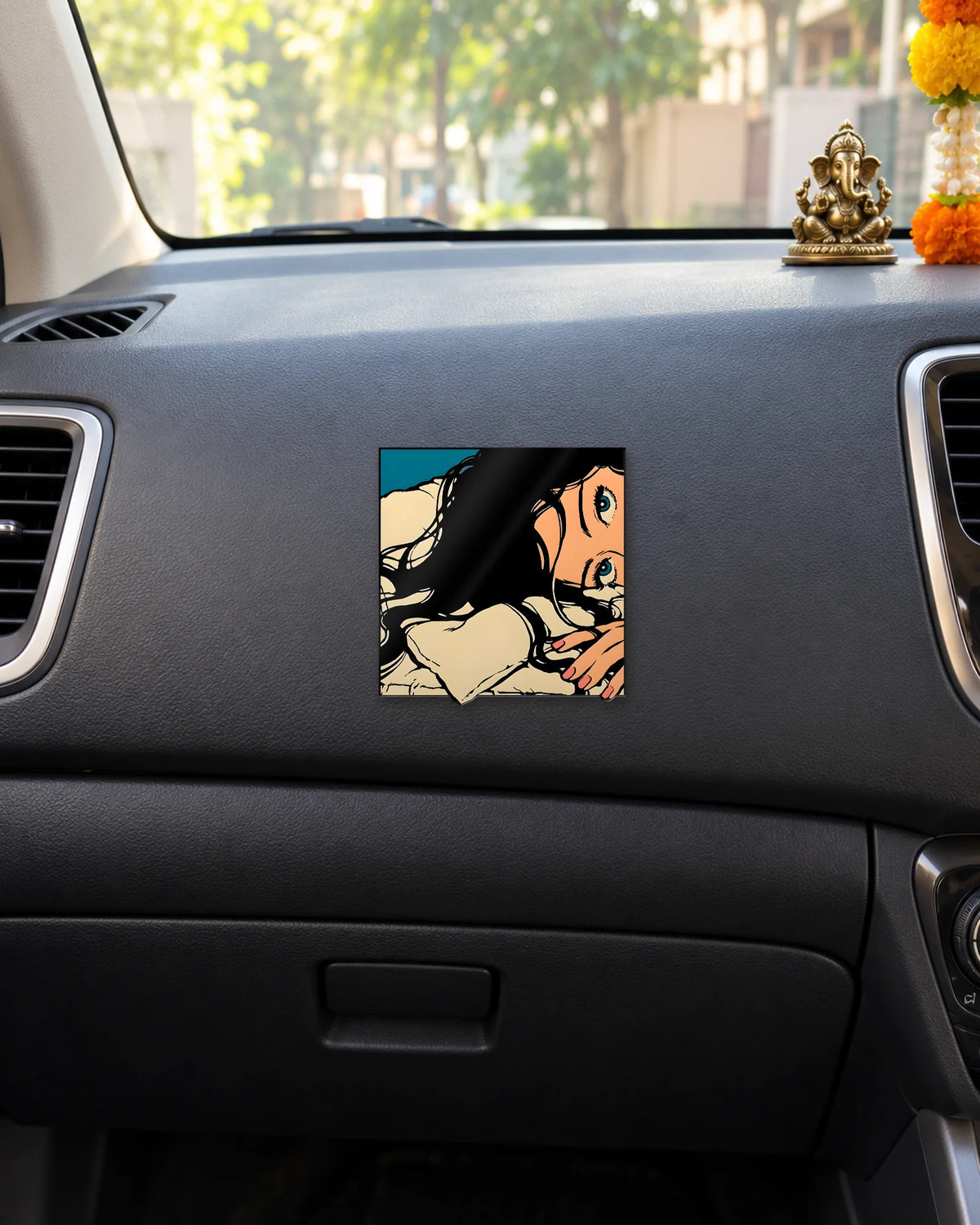 Peek-A-Mood sticker mockup