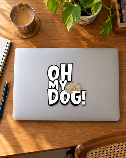 Pet That Dawg sticker mockup