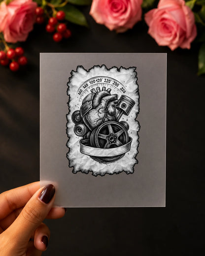 Petrol Soul iron-on patch on clothes