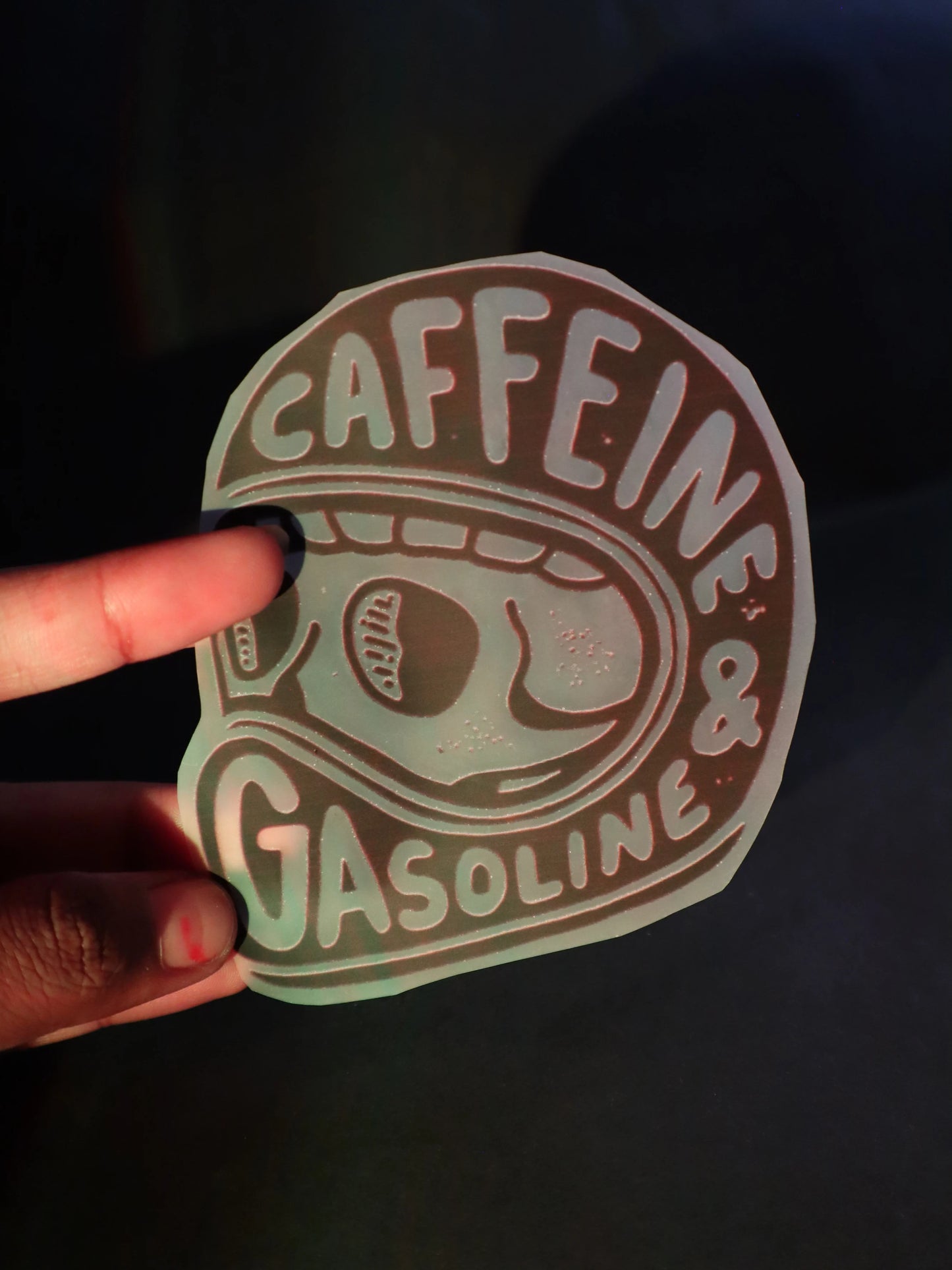 Caffeine & Gasoline | Iron-on Patch | Rider's Creed